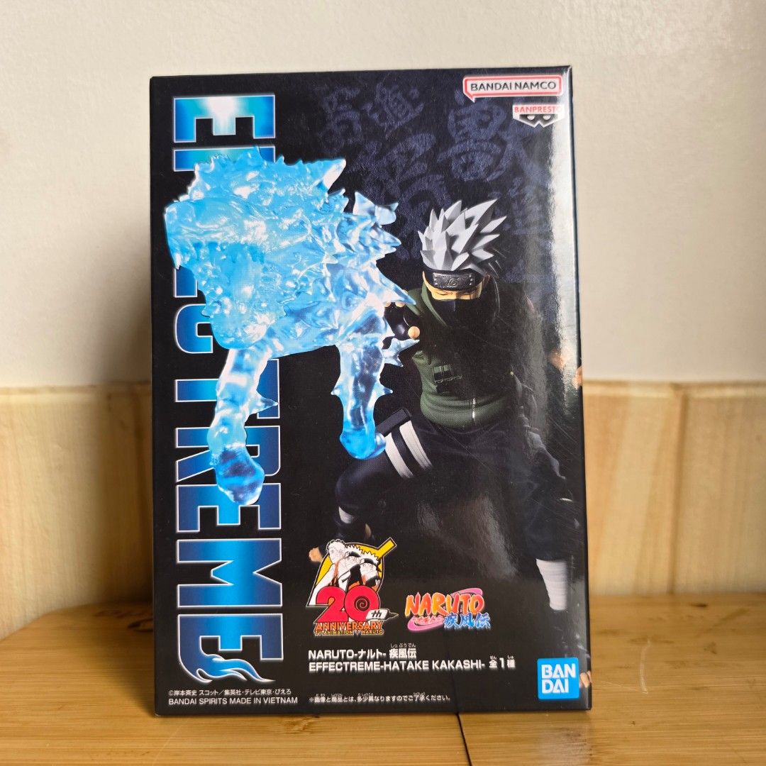 Banpresto Naruto Hatake Kakashi Effectreme Figure (Category: Figurines & Statues) located in Manila. Submitted by samabbyfinds (Listing ID 1452111560, Image 1). Description: - Banpresto Effectreme Hatake Kakashi Figure - Features iconic Chidori MISB.