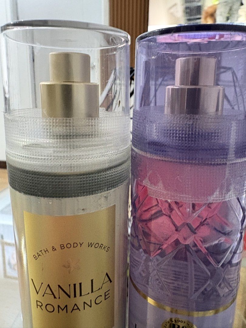 Bath and Body Works Fragrance Mist (Category: Fragrance & Deodorants) located in Makati City. Submitted by r_lopez (Listing ID 1452281701, Image 3). Description: - Can be bought individually at Php600 each or in pair based on the listed price - These are all authentic. - Sorry for the tape though since these were all wrapped to avoid leakage during travel. - Bought from Dubai.