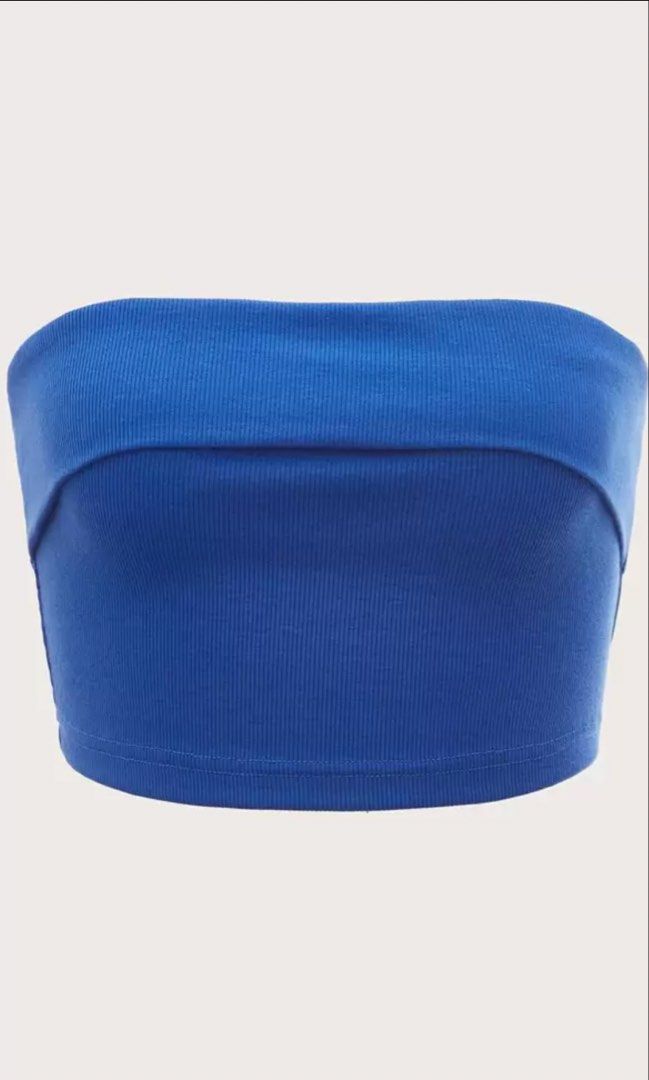 Blue Ribbed Tube Top (Category: Others Tops) located in Manila. Submitted by quickwind.b2ee63 (Listing ID 1452298353, Image 1). Description: .