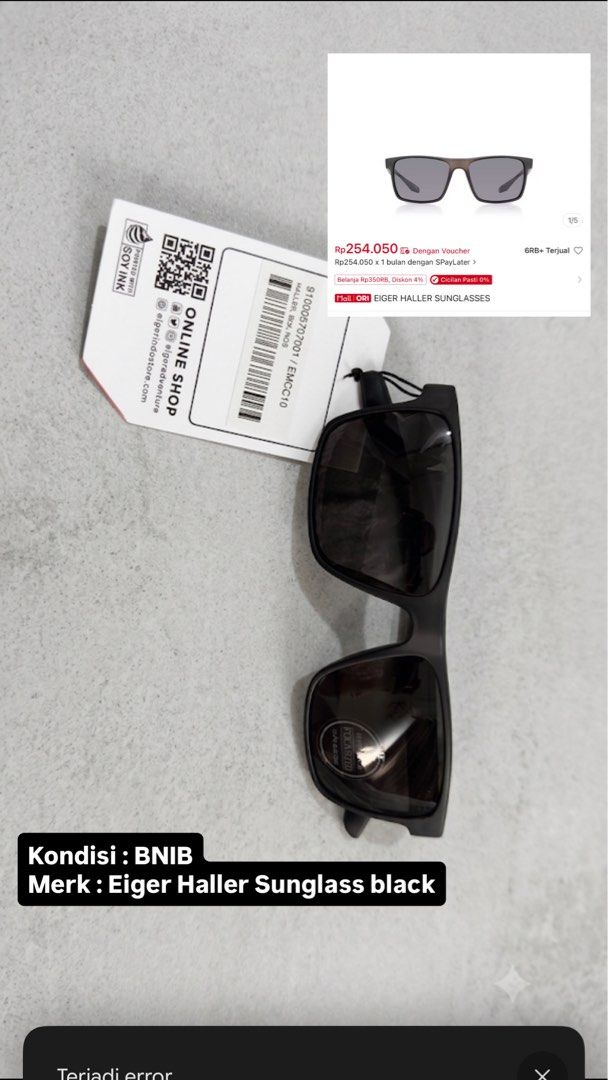 BNIB - eiger heller (Kategori: Kacamata) berada di Jakarta Barat. Dikirim oleh keranjanglylililo (ID iklan 1452296702, Gambar 1). Deskripsi: Kondisi : BNIB Kotak kacamata : ada Warna : black.
