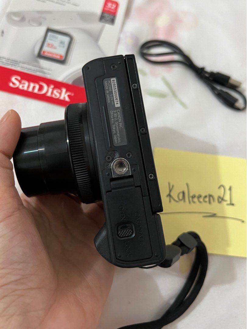 Canon G7X Mark III (Category: Cameras) located in Paranaque City. Submitted by kaleeen21 (Listing ID 1452210162, Image 3). Description: Canon G7X Mark III – ₱47k 📸 Trendy Camera • DSLR-like quality – perfect for vlogs, travel, and everyday shots Inclusions: * Canon G7X camera (unit) * 32gb SD Card (Brand New) * Battery * Type-C cable only * Silicone case * Wrist Strap * Tempered glass (already installed) ✨Condition * Minor lens fungus (does NOT 