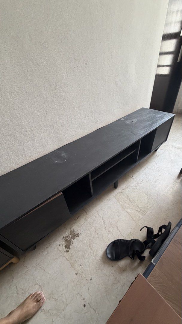 Console table (Category: TV Consoles) located in Singapore. Submitted by urban_lamps (Listing ID 1452140641, Image 3). Description: Iike new. Lightly used.