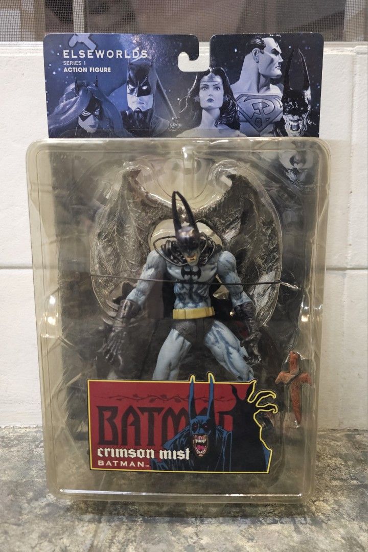 CRIMSON MIST BATMAN - 2005 DC Direct Elseworlds Series (Category: Figurines & Statues) located in Quezon City. Submitted by charliebrown_olx (Listing ID 1452269890, Image 1). Description: VAMPIRE BATMAN, DARK KNIGHT • New, Factory Sealed • Near-Mint Card, WYSIWYG • Sorry Last Price Already ▪︎ Pickup only at Obudan St Brgy Manresa QC (D.Tuazon St/Banawe St) ▪︎ Shipping thru J&T only ▪︎ GCash Payment TFL!.