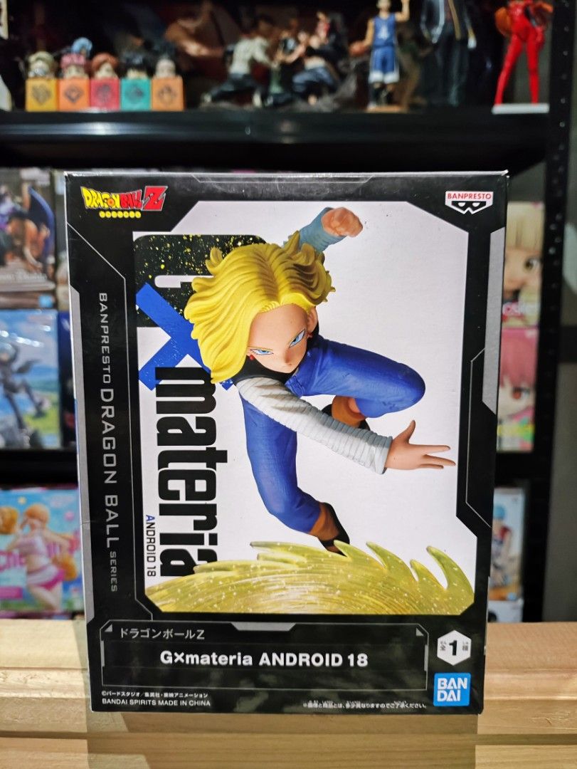 DBZ - GxMateria Android 18 (Category: Figurines & Statues) located in Manila. Submitted by sagehub.collectibles (Listing ID 1452278442, Image 1). Description: 💯Authentic Anime Figure 📍 Pampanga 🔥MIB Condition 🔵Blue App: SageHub Collectibles Direct message for more details.