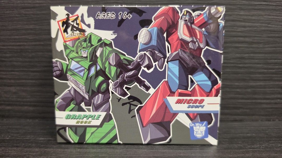 Dr Wu Mini transformers - Iron Fortress, Energy Dragon, Grapple, Slaughter （分類：手辦雕像）位於 Hong Kong。 由 dcubee 提交（商品編號 1452259277，圖片 7）。簡介： Dr. Wu mini Transformers collectible figures. Iron Fortress, Energy Dragon, Grapple, Microscope, Brutality and Slaughter Price of each: DW-E54 Iron Fortress Metroplex : $330 Brand New DW-E18 Energy Dragon Trypticon: $200, Like New DW-E27 E28, Micro Scope Perceptor , Grapple Hook: $120, Like New DW-E61, E62, Bruta
