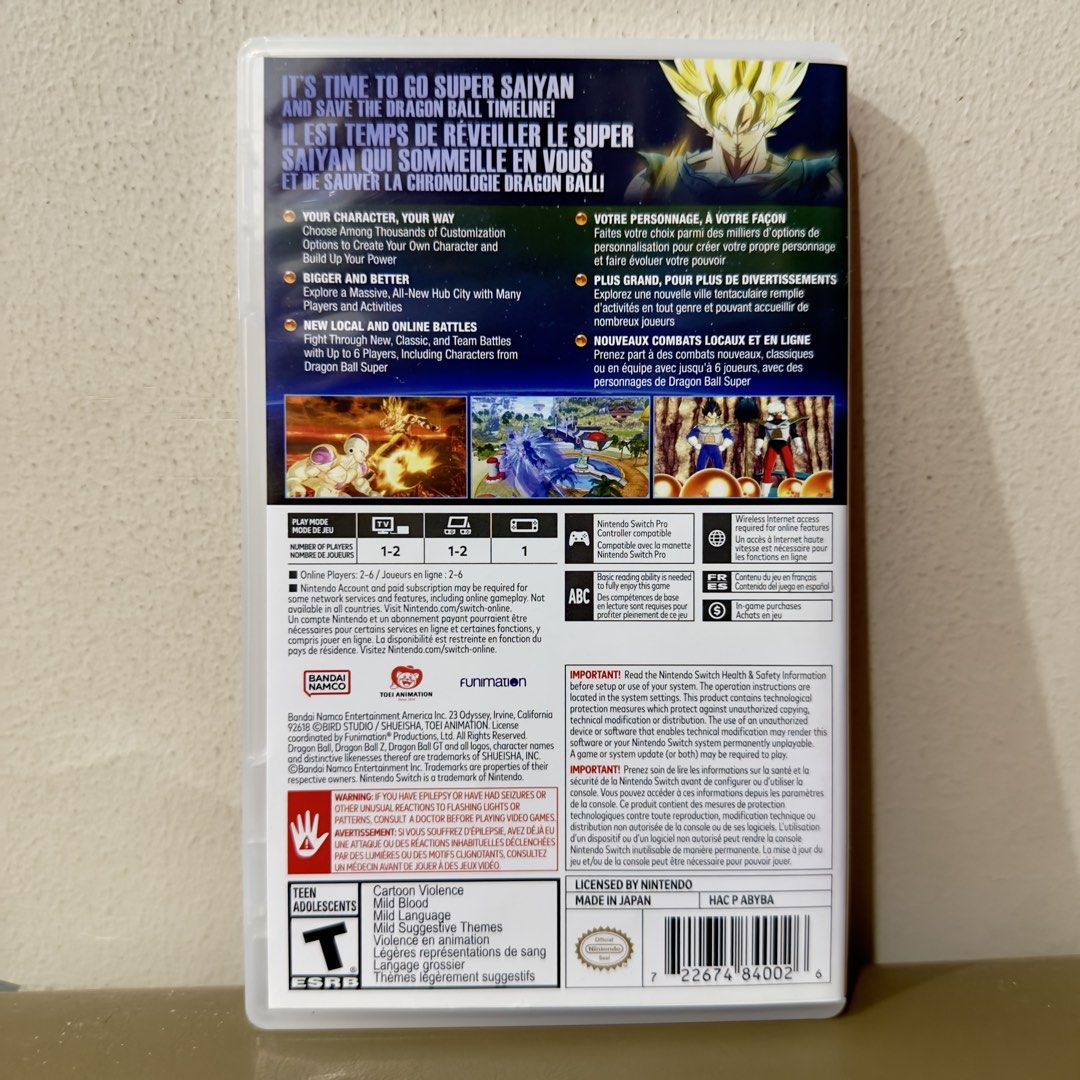 Dragonball 2 Xenoverse Nintendo Switch Game (Category: Nintendo) located in Quezon City. Submitted by mjsm1114 (Listing ID 1452308431, Image 3). Description: Complete with Original Case No Issue Loc: Near St Lukes Hospital Quezon City.