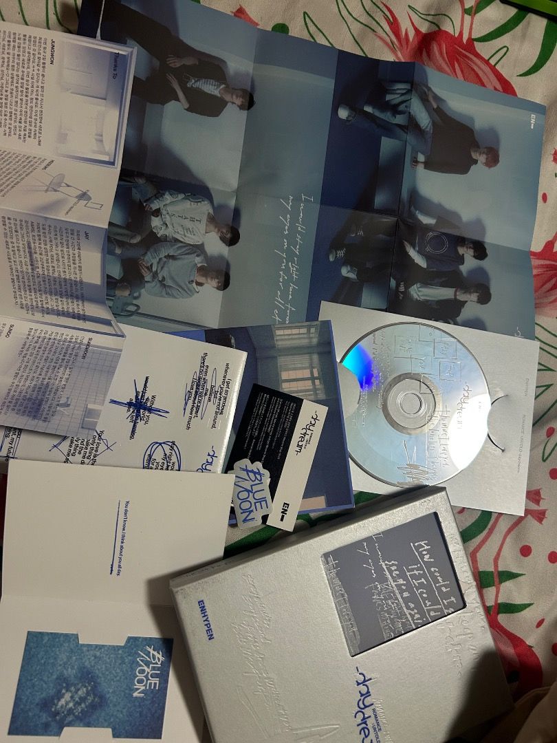 ENHYPEN - Romance: Untold -daydream- (Category: CDs & DVDs) located in San Carlos. Submitted by livetree.8b95af (Listing ID 1452187658, Image 2). Description: ENHYPEN - Romance: Untold -daydream- Price: Blue Noon: 300 Mint condition White Midnight: 240 with outbox defect Both for 500 (can negotiate) Inclusions: All except photocards [x] CD - Never played [x] Photobook (92p) [x] Thanks To Paper [x] Poster [x] Sticker & Version Title Sticker [x] Po