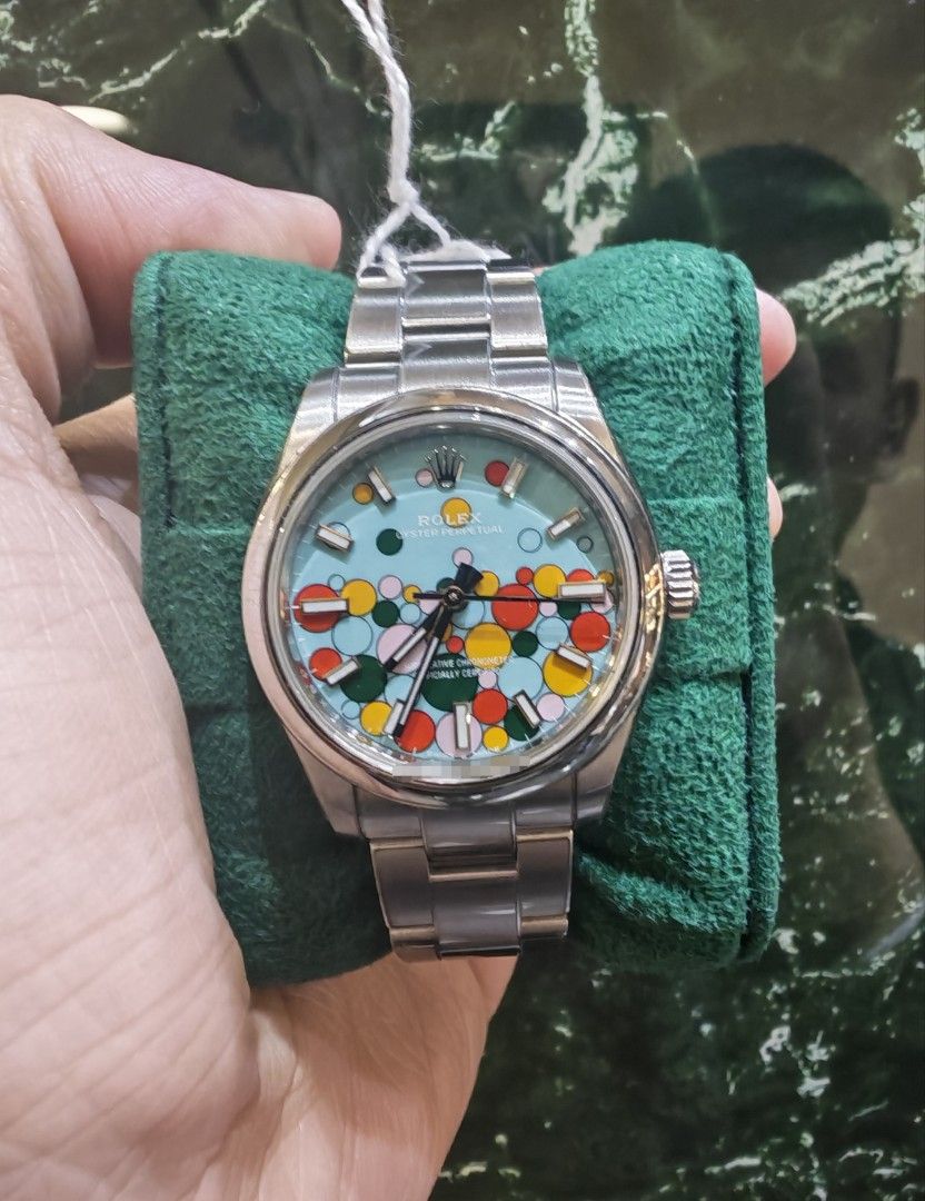 Feb 2024 Rolex Oyster perpetual op 31 celebration dial 277200 (Category: Watches) located in Singapore. Submitted by hengwatch (Listing ID 1452161467, Image 1). Description: Rolex Oyster perpetual op31 celebration dial 31mm model 277200 very mint condition with protection film applied comes with box and cert dated Feb 2025 with white tag with matching serial number selling for $15200 hsbc and standard chartered and dbs and uob and OCBC ipp availa
