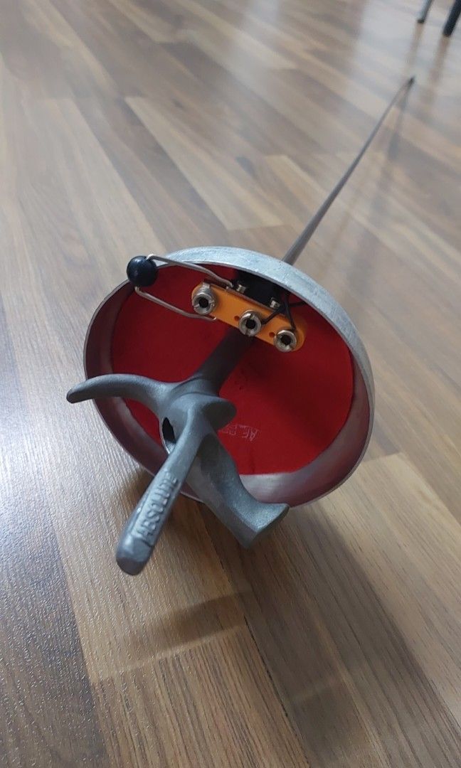 Fencing Complete epee (Category: Parts & Accessories) located in Singapore. Submitted by fiercewall.845039 (Listing ID 1452155358, Image 2). Description: Absolute Fencing Gold Electric Epee with Pistol Grip Left-handed, Size M Pistol Grip Blade Size 5 Comes with FREE WFS Fencing Blade Cover (Black).