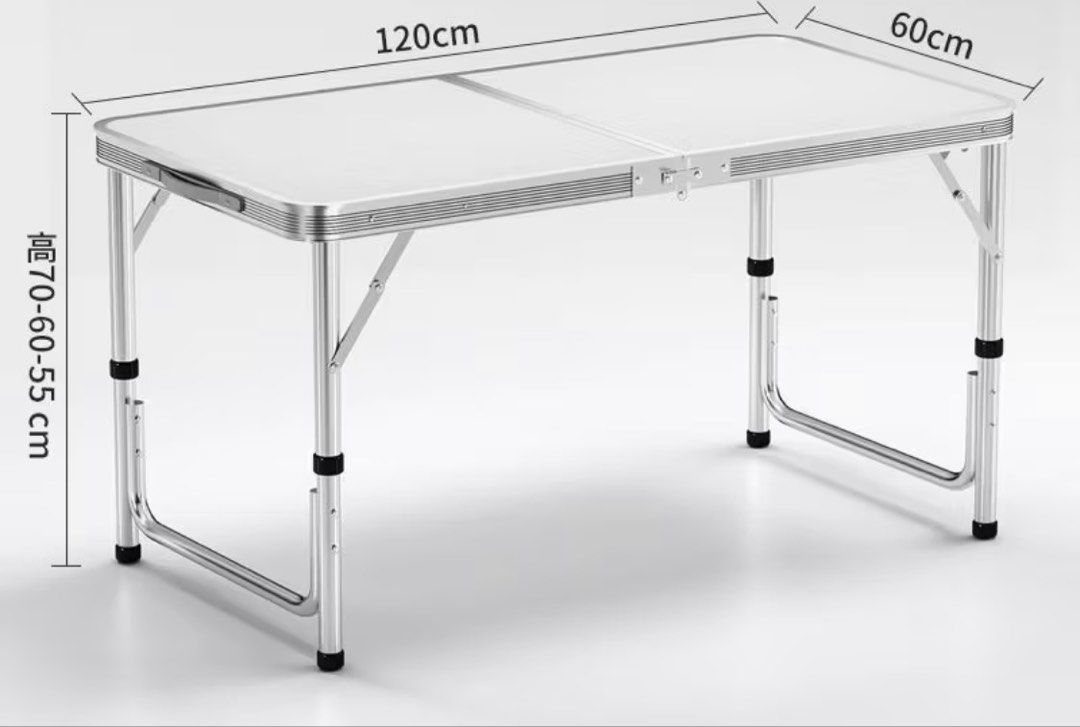 Foldable table (Category: Tables & Sets) located in Singapore. Submitted by kiddyworld (Listing ID 1452273595, Image 1). Description: Lightweight Foldable and portable table. Easy to keep and bring around. Measurement as per first picture. Still in box. Used once, bought for kids birthday party. Does not come with any mini stools. .