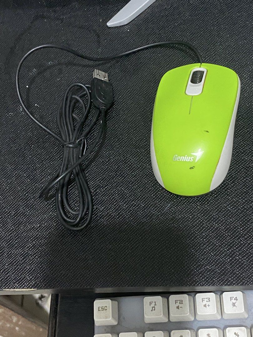 Genius DX-110 USB Optical Mouse (Green) (Category: Mouse & Mousepads) located in Manila. Submitted by daryllvallejo25 (Listing ID 1452287437, Image 3). Description: Genius DX-110 USB Optical Mouse (Green) 💵 Price: ₱100 ⚙️ Condition: Fully Working | Second-Hand Inclusions: ✅ Genius DX-110 USB Optical Mouse (Green) Features: • Plug-and-Play USB Connection • Smooth Optical Tracking • Comfortable Ambidextrous Design • No Software Required Notes: • T