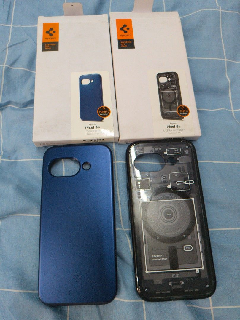 Google Pixel 9a casing bundle (Category: Cases & Covers) located in Puchong. Submitted by joel.l1m (Listing ID 1452206021, Image 1). Description: Condition: Tried On Price : RM150 for all listed here Postage: Paid by buyer casing for Google Pixel 9a all comes with magsafe 1. Spigen Zero One 2. Spigen Thin Fit 3. Ringke Onyx 4. Ringke Fusion Magnetic 5. balance 4 casings no brand.