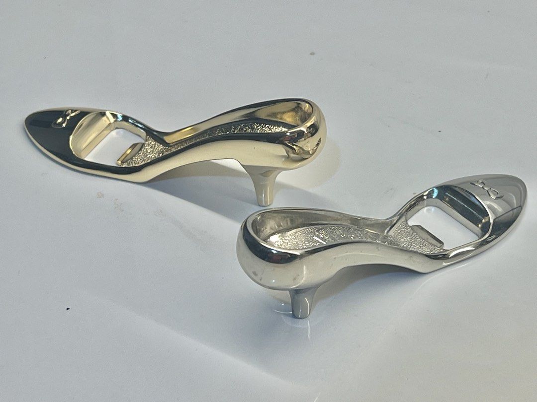 High Heel Shoe Bottle Openers - Gold & Silver Set (Category: Other Kitchenware & Tableware) located in Pateros City. Submitted by mcacompany (Listing ID 1452295638, Image 3). Description: Cute high heel shoe shaped bottle openers. One is gold, the other is silver. Fun novelty item for your bar or kitchen. Great conversation starter. Perfect for parties or as a unique gift. Sturdy metal construction Find many great new & used options and get the b