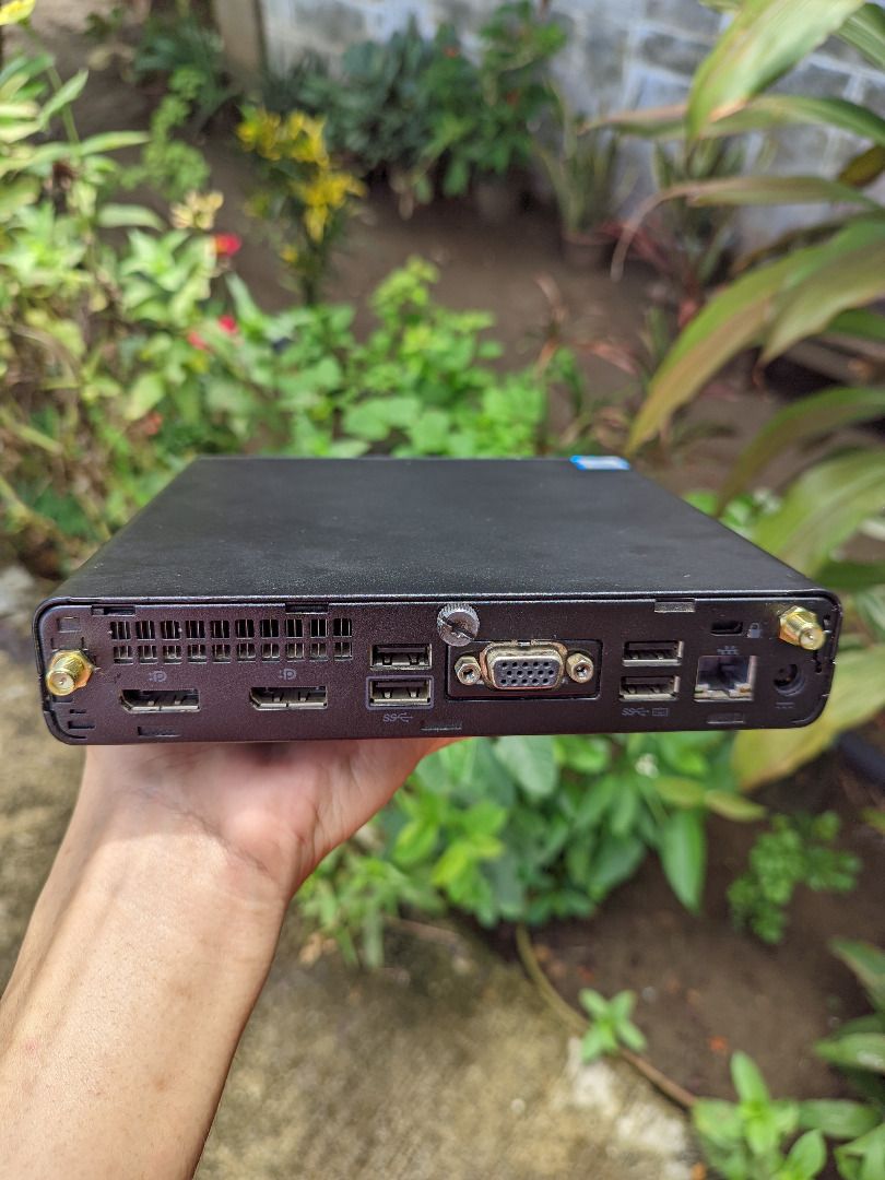 HP EliteDesk 800 G4 Desktop Mini PC (Category: Desktops) located in Midsayap. Submitted by glen.declutters (Listing ID 1452122217, Image 2). Description: Selling my Mini PC because I rarely use it, great condition, works perfectly. This little machine punches way above its size po. Great for office work, school, browsing, and streaming. Hindi rin magastos sa electricity unlike sa standard PC Included: - Original HP 90W power supply - DisplayPort 