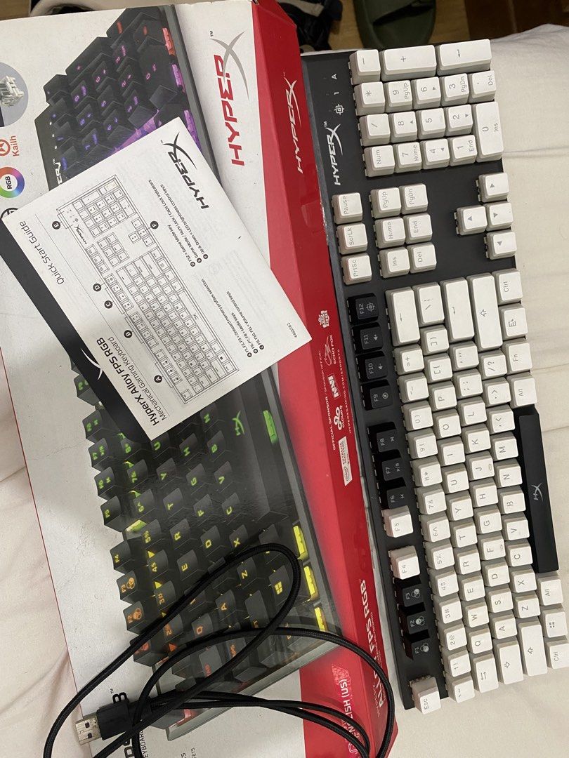 HyperX Alloy FPS RGB Mechanical Gaming Keyboard (Category: Computer Keyboard) located in Las Pinas. Submitted by loreleiserrano (Listing ID 1452220073, Image 3). Description: - HyperX Alloy FPS RGB Mechanical Keyboard - Full-sized with dedicated number pad - Customizable RGB lighting effects - Reliable USB connection - Perfect for gaming and daily tasks - Comes with original box and quick start guide.