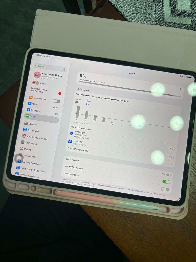 iPad Pro 13inch m5 256gb Wifi (Category: iPad) located in Dumaguete. Submitted by alecjimvillarante (Listing ID 1452138305, Image 2). Description: For Sale: IPad Pro M5 Wifi 256gb With Apple Warranty RFS: Rarely Used Bought from the USA in October of 2025 Inclusions: Free Pen, Case, Bag, Mouse and Keyboard. Free sf.