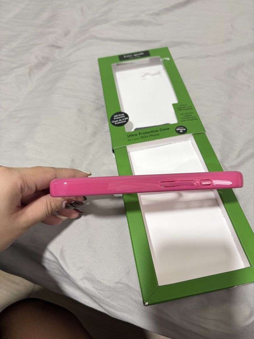 Iphone 16 Pink Kate Spade Case (Category: Cases & Sleeves) located in Pasig City. Submitted by mendd (Listing ID 1452141422, Image 3). Description: barely used, original price : 2690 rfs : phone upgrade.