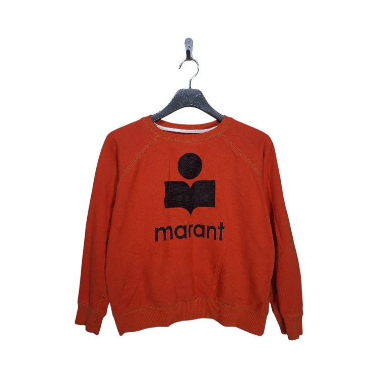 Isabel Marant Gamuza Logo (Category: Luxury Apparel) located in San Juan (Cabalian). Submitted by ec8thrift (Listing ID 1452240927, Image 1). Description: - Isabel Marant Sweatshirt - Gamuza Print - Features iconic logo and brand name print - Comfortable cotton blend fabric - Classic crew neck and long sleeves - Ideal for everyday casual wear - Refer to tags for exact fabric composition and care instructions.