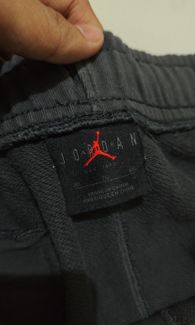 JORDAN CEMENT SPELL OUT (Category: Joggers) located in Manila. Submitted by jaymoyayt262072 (Listing ID 1452171934, Image 3). Description: WAIST:32-40 LENGTH: 40 COLOR RATE 9.5/10 ISSUE: WASHABLE STAIN EXCELLENT CONDITION COMPLETE TAGS.