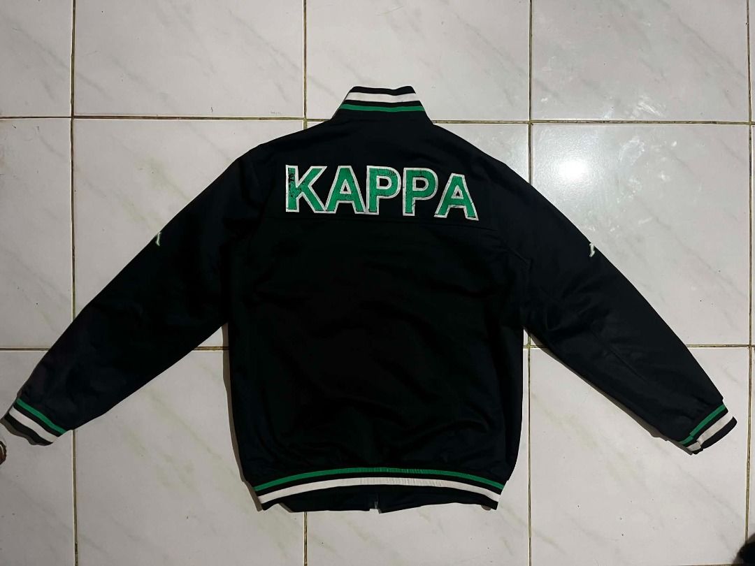 Kappa Track/windbreaker Jacket Black Green White (Category: Coats, Jackets and Outerwear) located in Caloocan City. Submitted by jhaydurden (Listing ID 1452219009, Image 2). Description: Large-xl Width: 23 Length: 28.