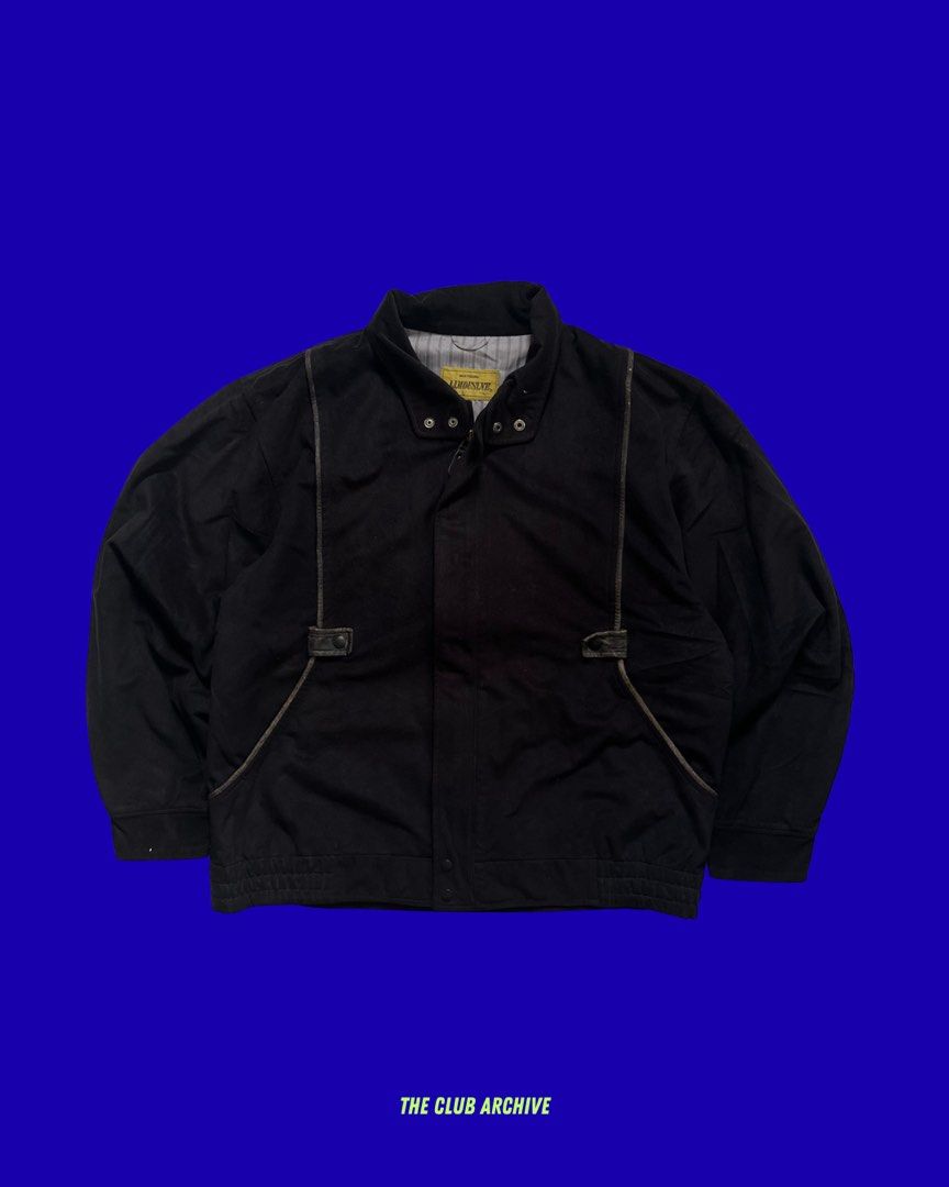 Black Suede Harrington Jacket (Category: Coats, Jackets and Outerwear) located in Bacolod City. Submitted by danielle5_ (Listing ID 1452290254, Image 1). Description: Black Suede Harrington Jacket Medium, 23x26 Flaws: none Mine: 400.