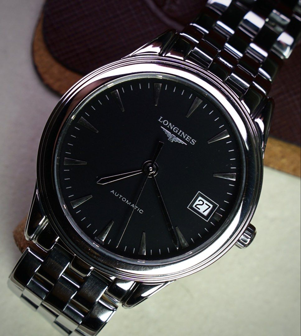 Longines Flagship Automatic Watch L4.774.4.52.6 (Category: Men's Watches) located in Mandaluyong City. Submitted by watchcraftph (Listing ID 1452241027, Image 1). Description: ❗️For Sale ❗️ [ON HAND] Longines Flagship Automatic Watch Reference: L4.774.4.52.6 Year: 2010-2020 Genuine Pre-owned Vintage Watch Spec Sheet: ✔️35.6mm stainless steel case ✔️42mm lug to lug ✔️Longines L.619. ETA Swiss Automatic 2892A2 ✔️Longines steel bracelet (fits up to 
