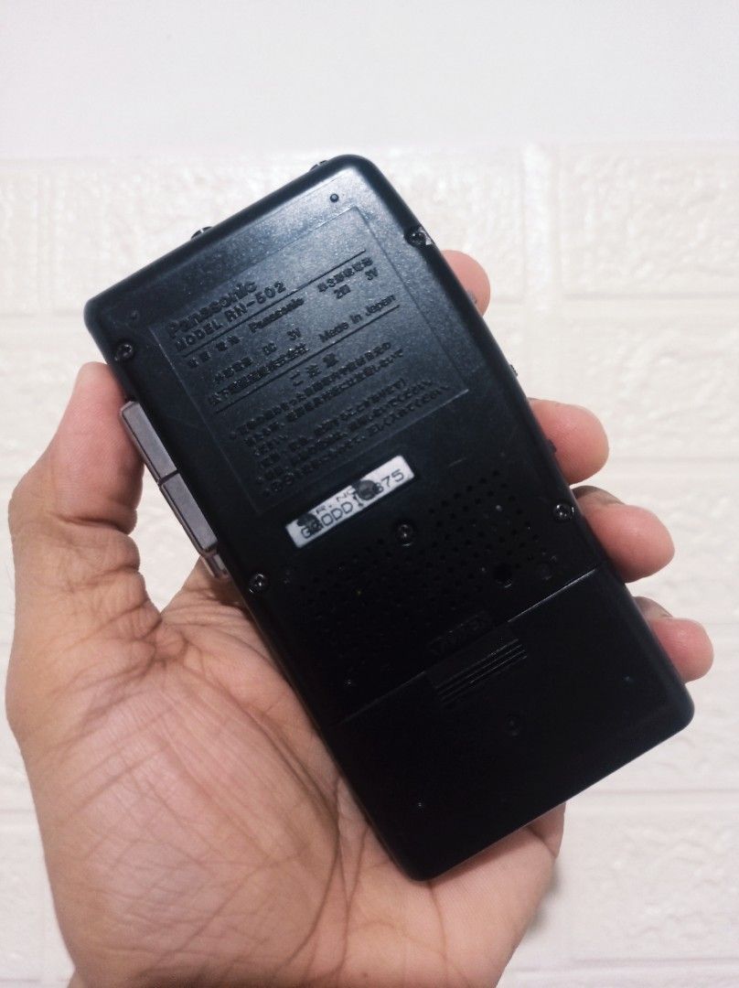 Micro Cassette Recorder Panasonic RN-502 Fully Serviced Working Unit (Category: Voice Recorders) located in Quezon City. Submitted by thomasmalapino (Listing ID 1452314200, Image 2). Description: Very rare Panasonic Heavyduty Micro Cassette Recorder Fully Seviced Unit Changed belts, Calibrated etc. Japan Market release 100% all stock original Comes with original Olympus Micro Cassette Tape Tested Perfect working and cosmetic condition No defects 