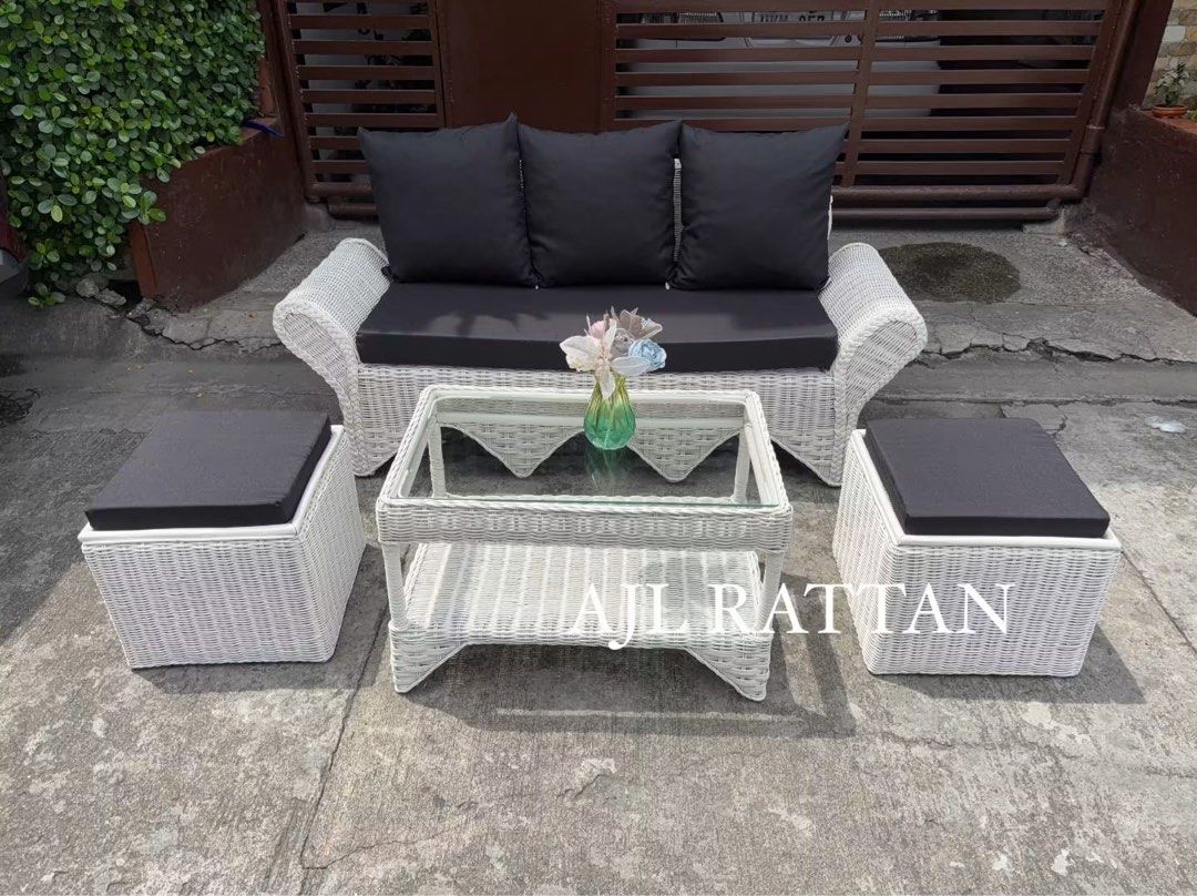Native Rattan Sofa Stools Set 1 (Category: Sofas) located in Caloocan City. Submitted by declutter.cal (Listing ID 1452146353, Image 1). Description: ✔️ Onhand, Actual photo posted ✔️ Native Rattan, Uratex Cushions ✔️ Ready for pick up or delivery Location: South Caloocan 📞 0918 368 2824 ✅Cash on delivery (Selected items and area on Metro Manila ONLY) 📥 Chat with us for more inquiries 🪑 #FurnitureDelivery #HomeVibes #rattan #rattanfurniture #r
