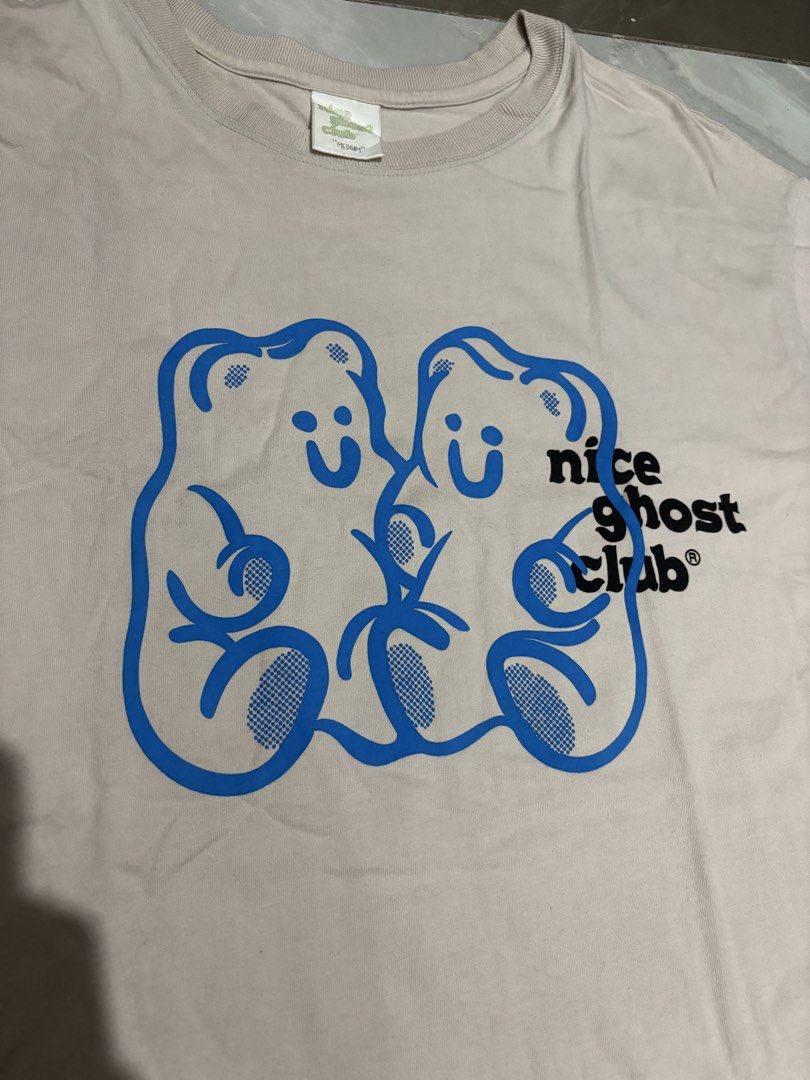 Nice Ghost Club T-Shirt (Category: Tshirts & Polo Shirts ) located in Marikina City. Submitted by _cgrandomz (Listing ID 1452136363, Image 2). Description: Nice Ghost Club T-Shirt 💰 ₱350 Brand: Nice Ghost Club Size: Medium Dimensions: 22” Width × 30” Length Condition: Good overall condition Issue: None Reason for Selling: Decluttering 📍 Meetup: Marikina area or Gateway Cubao 📦 Shipping: J&T Express or Lalamove (buyer’s expense) 💳 Payment: GCa