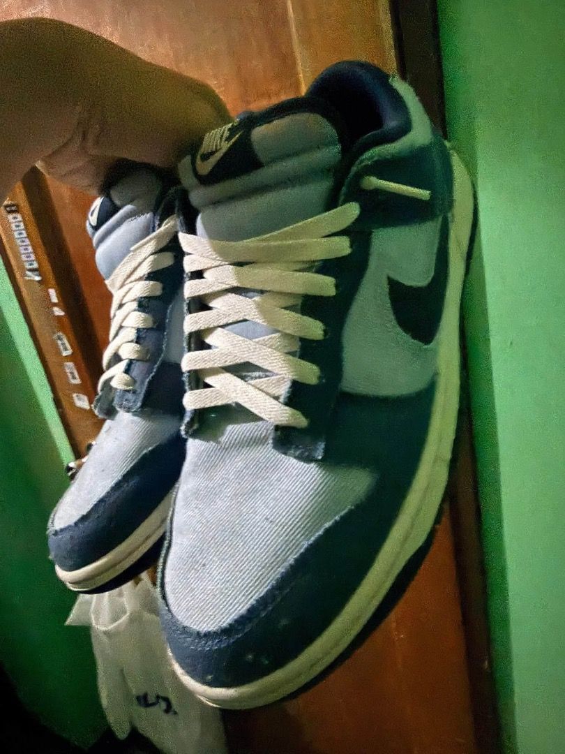 Nike Dunk Low Blue Denim size 10.5 (Category: Sneakers) located in Caloocan City. Submitted by rgtheking (Listing ID 1452134128, Image 1). Description: - Authentic Nike Dunk Lows - Striking Blue and Grey Denim colorway - Comes with original box - Ideal for casual wear and adding flair to your outfits Size 10.5 M, bought at Nike MOA last May 2025 RFS: more of a Vans shoes fan.