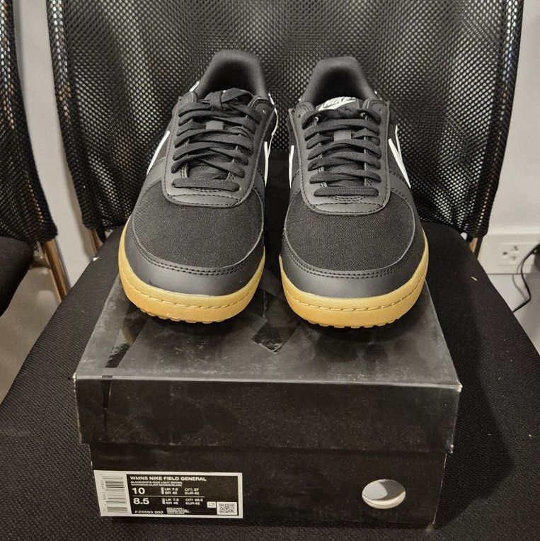 Nike Field General - Black Sneakers (Category: Sneakers) located in Caloocan City. Submitted by declutter_joy (Listing ID 1452245792, Image 3). Description: BRAND NEW!! SOLD: 6W, 7.5W, 8.5W, 9.5W, 10W Available Size: 7W SRP: Php5,795 Courier: Lalamove / Grab Express Location: Mckinley West, Taguig Buyer will pay SF..