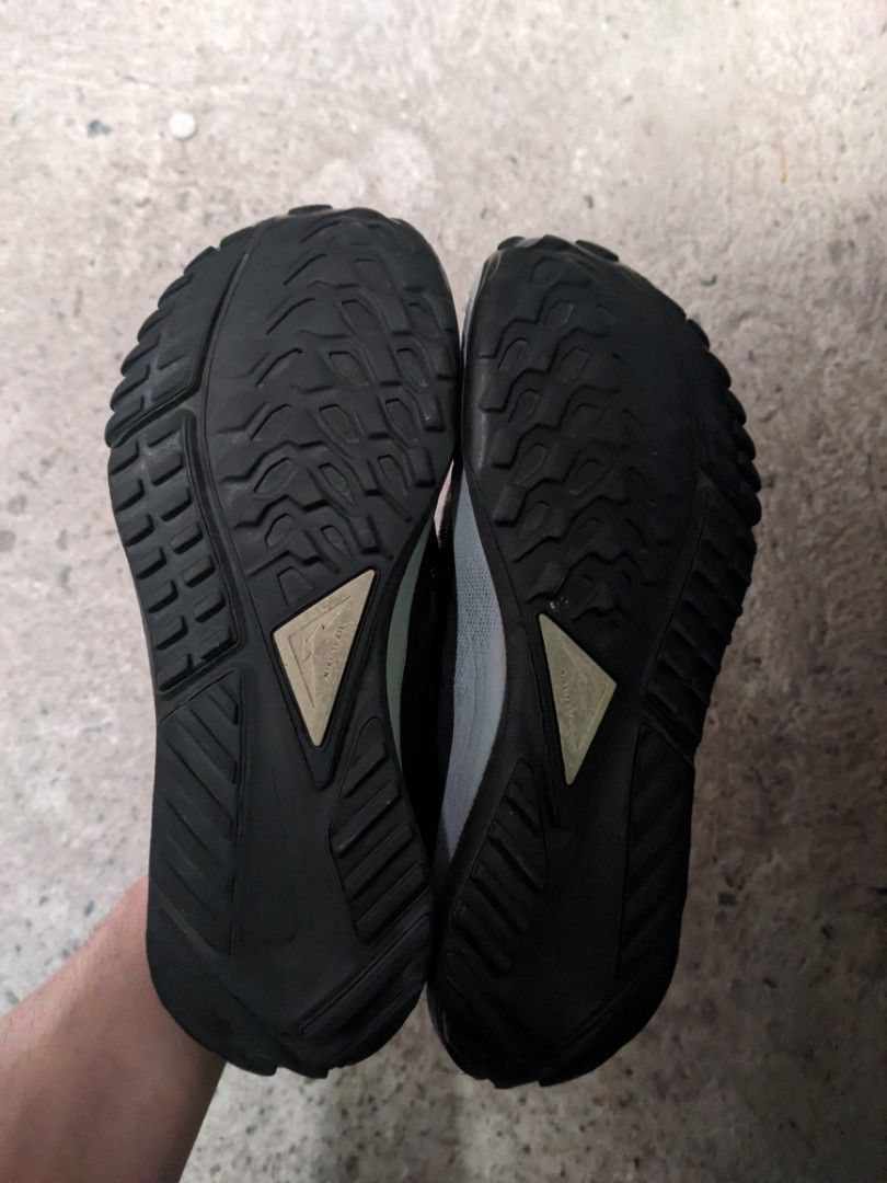 Nike React Trail Pegasus 4 Gore-Tex Running Shoes (Category: Sneakers) located in Manila. Submitted by mrln13 (Listing ID 1452206082, Image 3). Description: - Nike Trail Running Shoes - Size: US 9.5 - Color: Black with reflective details - Features: Gore-Tex for waterproof protection - Ideal for: Trail running, wet conditions - Condition: Soles show some wear but retain good grip. Laces intact. - Ready for your next adventure! #nike #gtx.#goretex