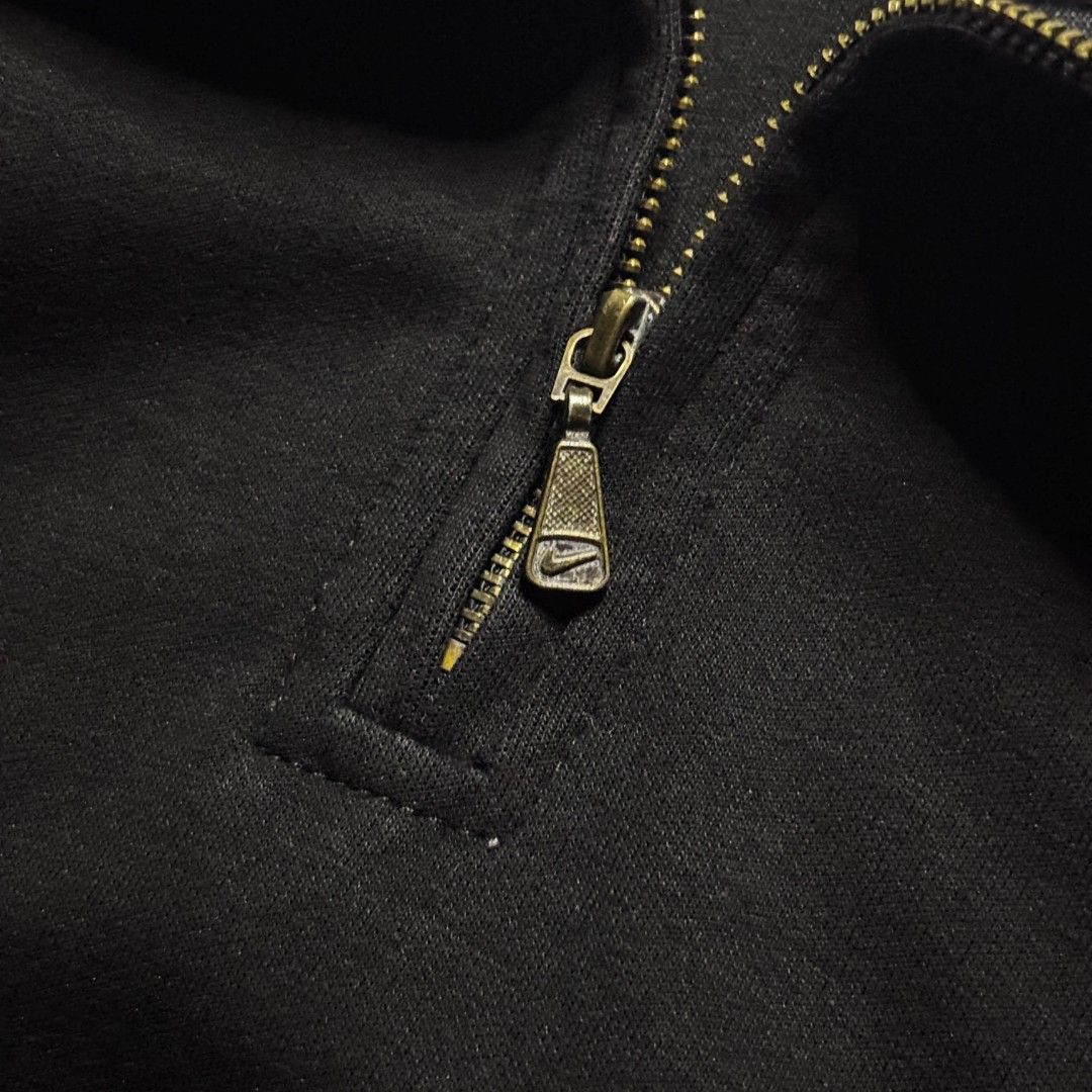 Nike Sports Quarter-Zip Pullover Sweatshirt (Category: Coats, Jackets and Outerwear) located in San Pablo. Submitted by refitsph (Listing ID 1452294717, Image 3). Description: - Width: 22 - Length: 26 - Legit / Authentic - Issue: Minor fade ( sign of use ) - Excellent Condition - Best fit to M - L - Already Washed and Ready to Wear.