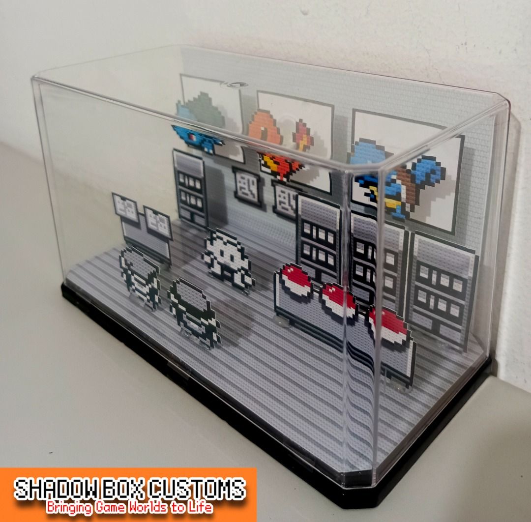 Pokemon Gen 1 (Red/Blue) Starters Mini Diorama Shadow Box (Category: Nintendo) located in Quezon City. Submitted by natzuki10 (Listing ID 1452174873, Image 3). Description: Pokemon Gen 1 (Red/Blue) Starters Mini Diorama Shadow Box Height: 4 inches Width: 6.50 inches *Handmade Pixel Shadow Boxes *Accepting Customized Designs *Perfect for Gamers & Collectors #videogames #roomdecor #collection #gamer #gift.