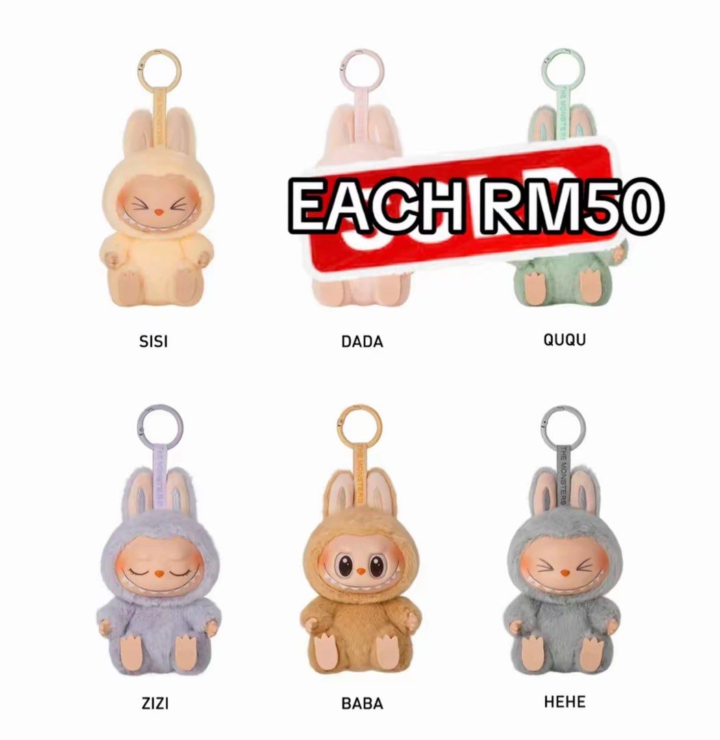 Popmart (Category: Toys & Games) located in Shah Alam. Submitted by syasyasazali_ (Listing ID 1452124582, Image 3). Description: Clearance move out city. Help mee WM : RM10 EM : RM16 Pickup Shah Alam / Klang.