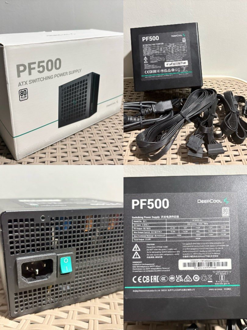 PSU PF500 ATX SWITCHING POWER SUPPLY (Category: Computer Parts) located in Imus. Submitted by skincare_niche (Listing ID 1452231084, Image 1). Description: Price is negotiable! Used it for almost a year! NO ISSUES!.