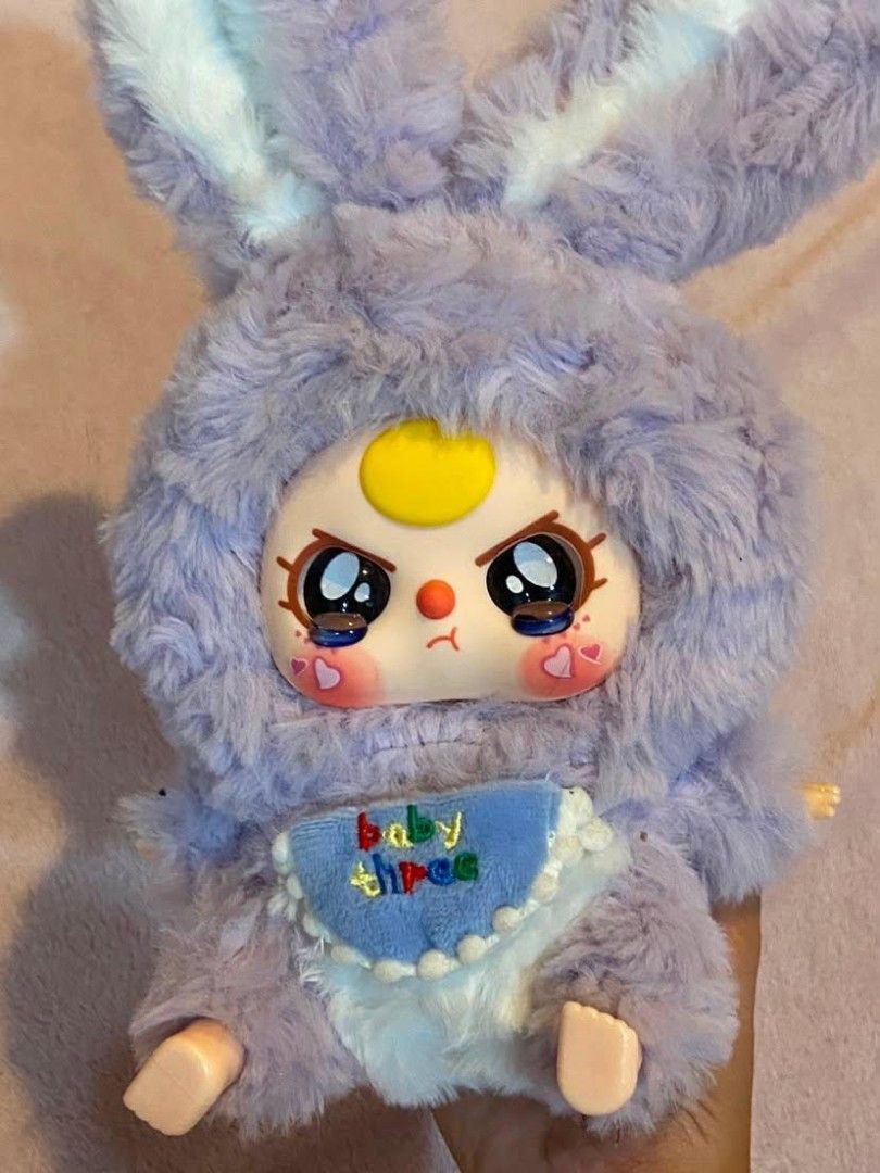 Purple Baby Three Lili Rabbit Town (Category: Designer & Blind Box Toys) located in Angeles City. Submitted by ari_izzu (Listing ID 1452295191, Image 1). Description: - no box - eyes have small scratches (not visible from afar).