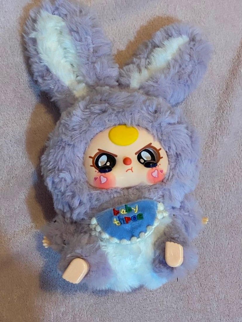 Purple Baby Three Lili Rabbit Town (Category: Designer & Blind Box Toys) located in Angeles City. Submitted by ari_izzu (Listing ID 1452295191, Image 2). Description: - no box - eyes have small scratches (not visible from afar).