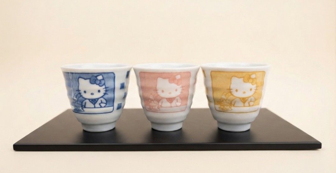Sanrio Hello Kitty Ceramic Teacups (Category: Coffee & Tea Tableware) located in Binan City. Submitted by mayjhe (Listing ID 1452240966, Image 2). Description: 💛 For Sale 💛 🌸 Sanrio Hello Kitty 🍀 Ceramics Teacup 📍 Condition: Good 💰 Price is ₱ 135.00 each 👉 Other details posted 🇵🇭 Location Biñan Laguna 🛵 Courier J& T and Lalamove 📋 Shipping by schedule 📍 NO COD & COP 📌 All items are carefully packed and labeled with Fragile stickers f