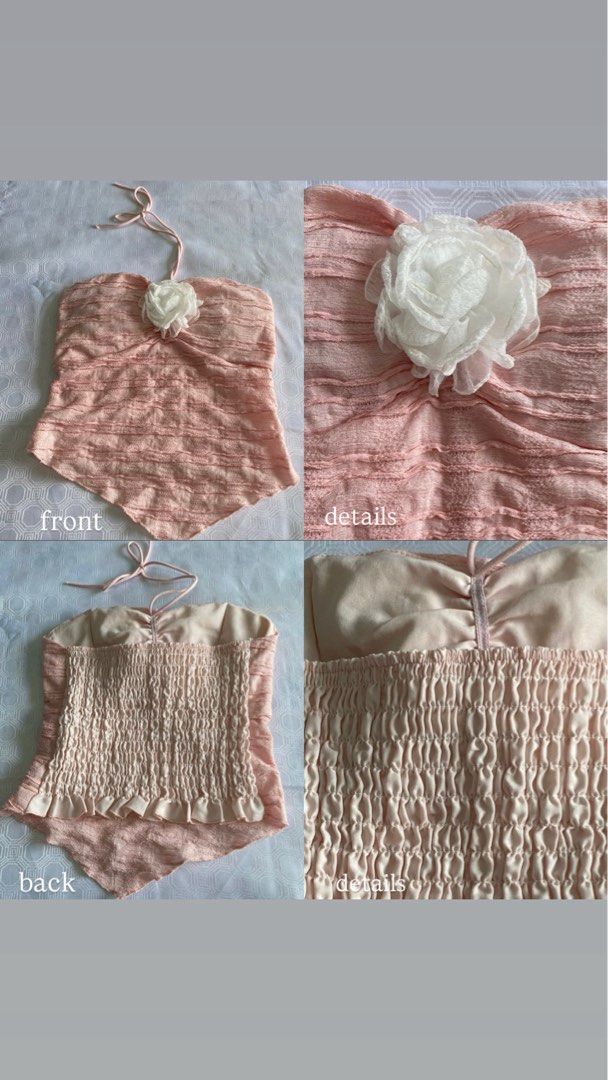 Soft Girl Set (Category: Sets or Coordinates) located in Bay. Submitted by _nolabel.com (Listing ID 1452195682, Image 2). Description: Small - Medium All items are in good condition. Color may vary due to lighting. Can sold per piece. See photos for more details. J&T: 1-3 days Lalamove: Same day .