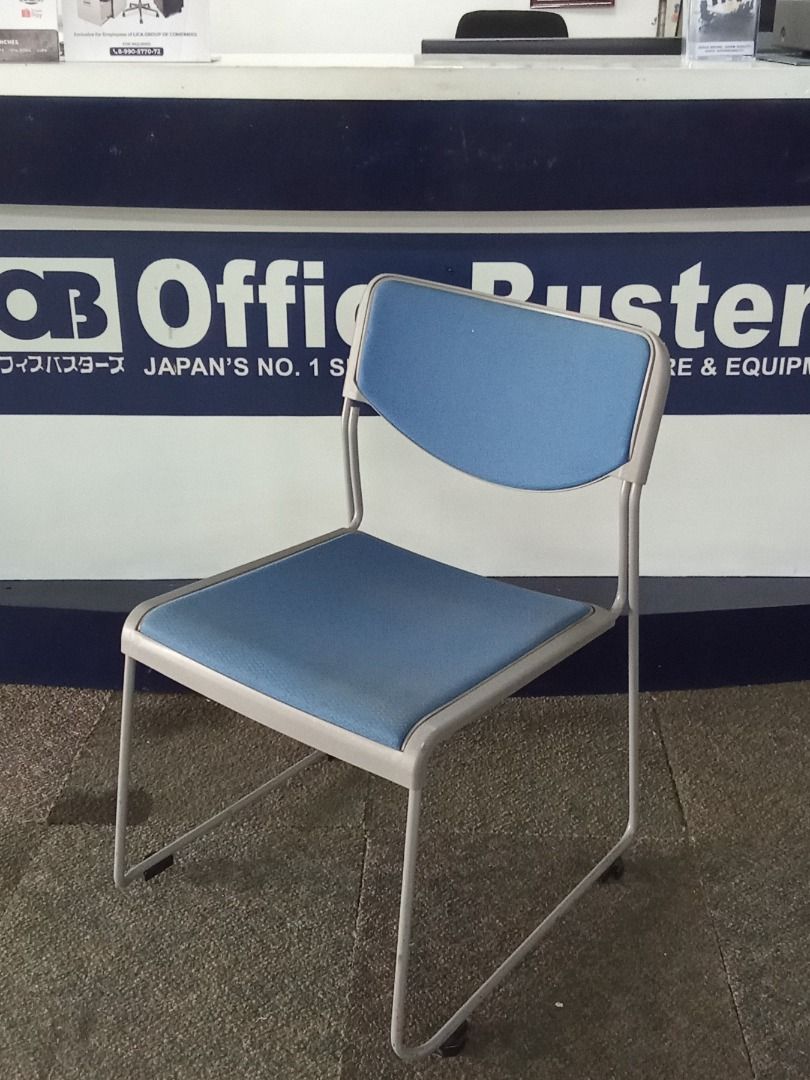 STACKABLE CHAIR (Category: Chairs) located in Valenzuela. Submitted by jesspesongco (Listing ID 1452149014, Image 3). Description: STACKABLE CHAIR BRAND: ITOKI PRICE : 2,200 - Stackable design for easy storage - Comfortable blue fabric seat and back - Ideal for office or event use - Sturdy and reliable build Location: OFFICEBUSTER Balintawak Look for Hesus / 09616904709.