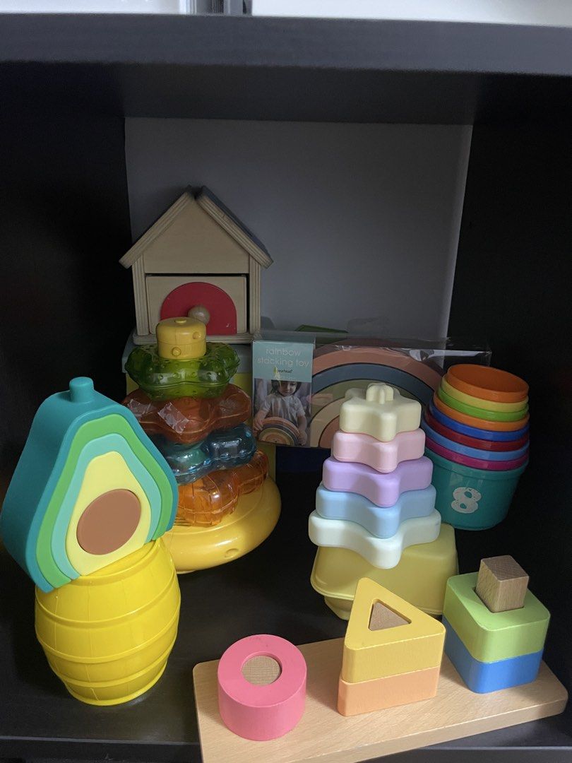 Stacking toys 疊疊樂玩具 （分類：嬰兒玩具）位於 Hong Kong。 由 orangepetsy 提交（商品編號 1452259981，圖片 1）。簡介： $50 for all。