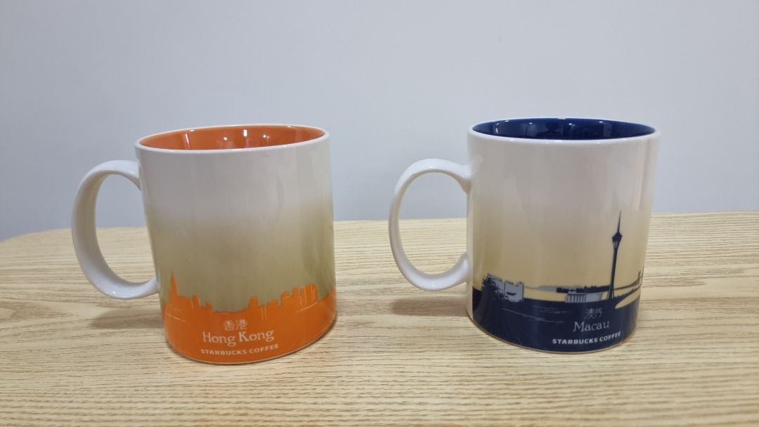 Starbucks Hong Kong & Macau Mugs (Category: Coffee & Tea Tableware) located in Paranaque City. Submitted by olxph_668280920 (Listing ID 1452315711, Image 2). Description: -Unique Starbucks mugs - Hong Kong mug features a classic tram design - Macau mug showcases a distinctive lighthouse - Ideal for collectors or coffee enthusiasts - Add these special city-themed mugs to your collection! price per piece.