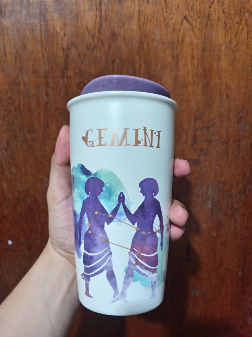 Starbucks Zodiac Ceramic Tumbler (Category: Water Bottles & Tumblers) located in Cavite. Submitted by hyperkpv1895 (Listing ID 1452261028, Image 1). Description: Has some small damage due to use. .