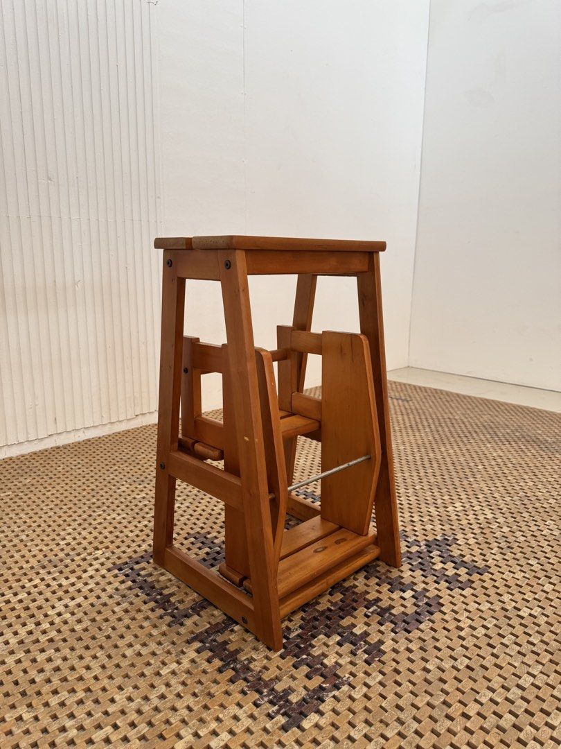 Step ladder (Category: Other Home Furniture) located in Quezon City. Submitted by matetdevis13 (Listing ID 1452288400, Image 3). Description: Wooden Folding Step Ladder Chair Price: 3,200 L15 x W22/14/8 x H25/16.5/8 In good condition Code MJS10-D5B.