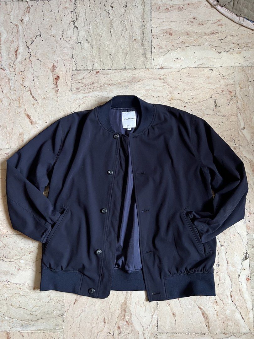 Still by Hand Japan - Ribbed Collar Blouson Jacket Men (Category: Coats, Jackets and Outerwear) located in San Jacinto. Submitted by rex_finds (Listing ID 1452191321, Image 1). Description: Ribbed Collar Blouson Jacket (or Minimalist Bomber / Flight Jacket) Size: 48 or Large Dimes: 19x24 inches Made in Japan Premium quality materials used No issue Like new condition Price is negotiable Feel free to give a reasonable offer PM for more info .