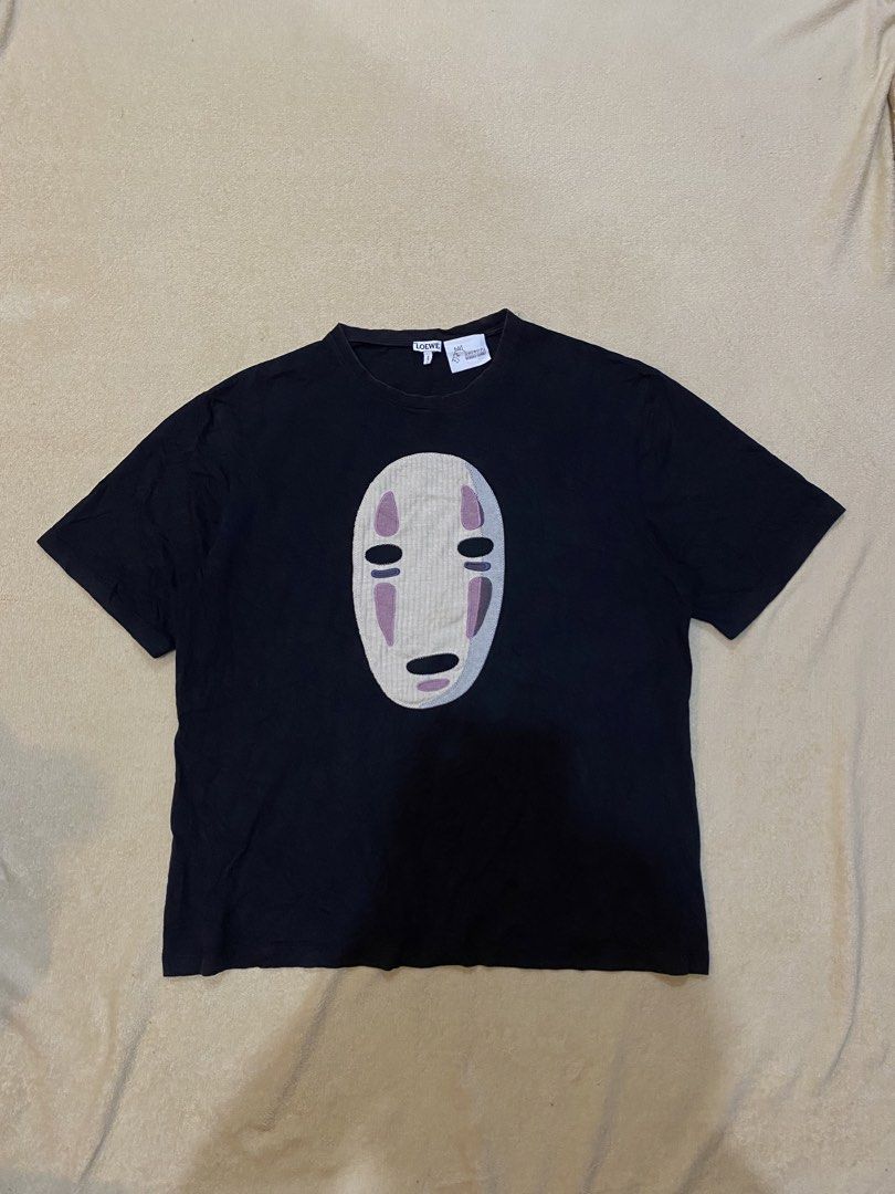 Studio ghibli shirt /loewe no face (Category: Tshirts & Polo Shirts ) located in Tanza. Submitted by 9th.street.thrift (Listing ID 1452289468, Image 1). Description: Loewe Studio ghibli shirt No face( spirited away) Good condition m on tag 24x27.5 Issue: slight fade sa neckline .