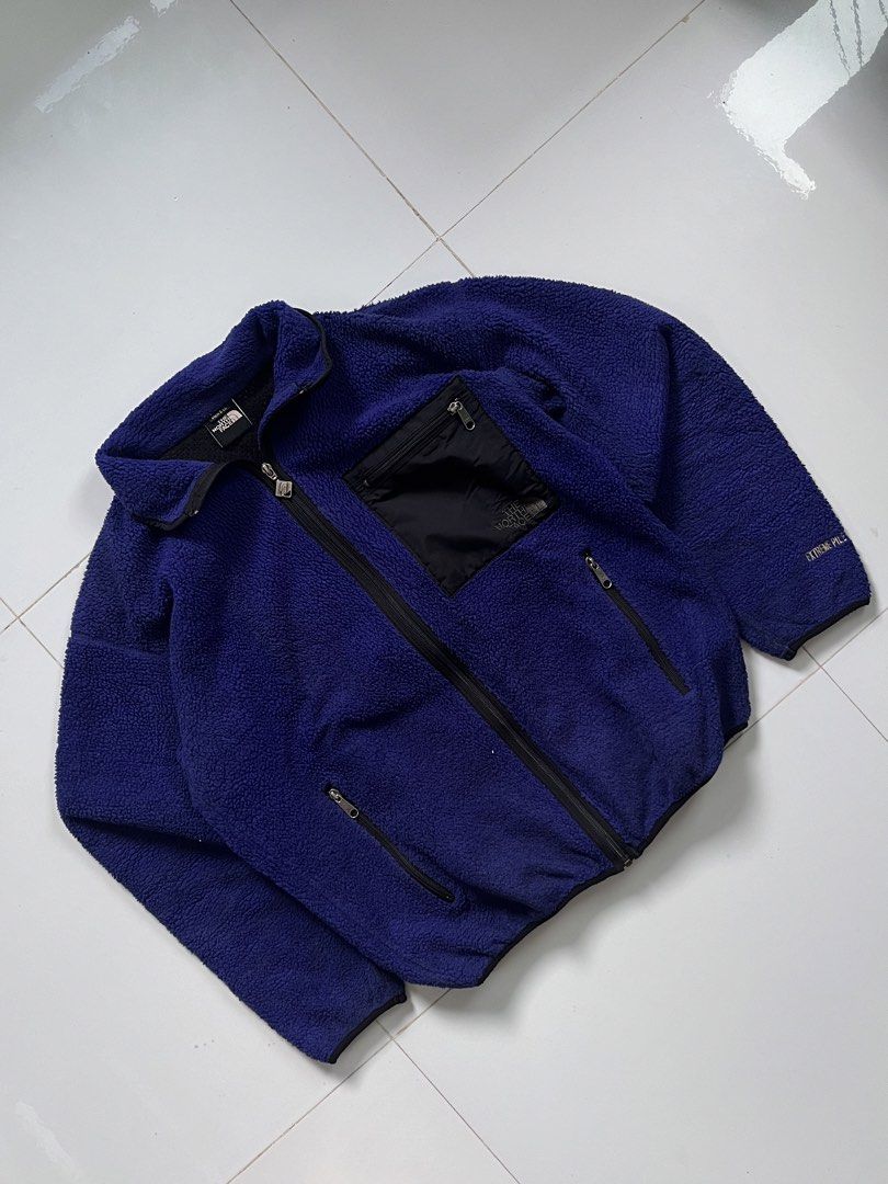 The North Face Fleece Jacket (Category: Coats, Jackets and Outerwear) located in Bacolod City. Submitted by danielle5_ (Listing ID 1452290258, Image 2). Description: The North Face Track Jacket Large, 24x27 Flaws: needs deep wash, faded “F” word, 2 pinholes at the back Mine: 250.