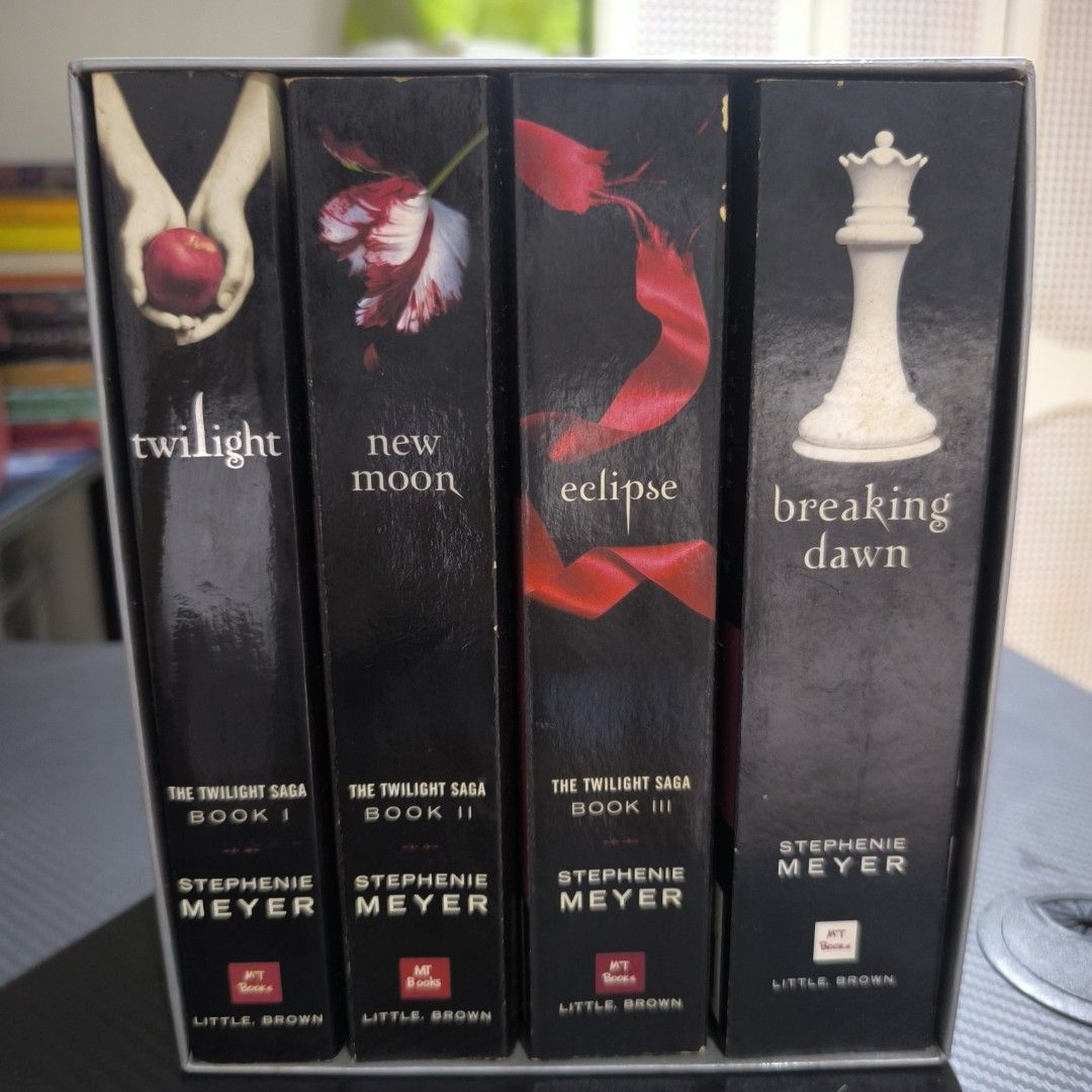 The Twilight Saga Complete Collection by Stephenie Meyer (Category: Storybooks) located in Manila. Submitted by yui021 (Listing ID 1452227903, Image 2). Description: - Original The Twilight Saga Books - See the condition in the displayed pics. - Loc: Sta. Ana, Manila - No COD or GCash.