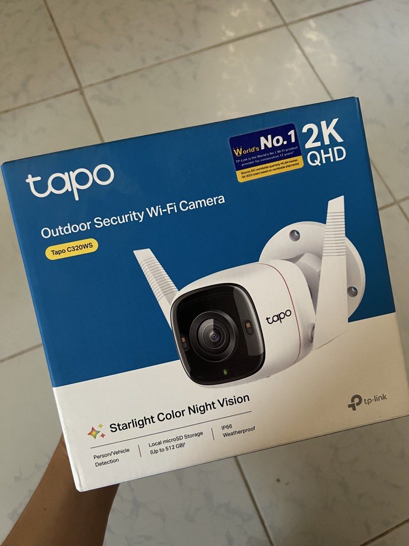 TP Link Tapo C320WS (Category: Security Systems & CCTV Cameras) located in Manila. Submitted by dxnnx19 (Listing ID 1452175756, Image 1). Description: TP-Link Official Store | Tapo C320WS | 2K 4MP Waterproof Outdoor WiFi IP Security Cctv Sale Camera Connect to Cellphone Voice Control with Mic and Speaker Unused item.